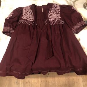 Free people pheasant top